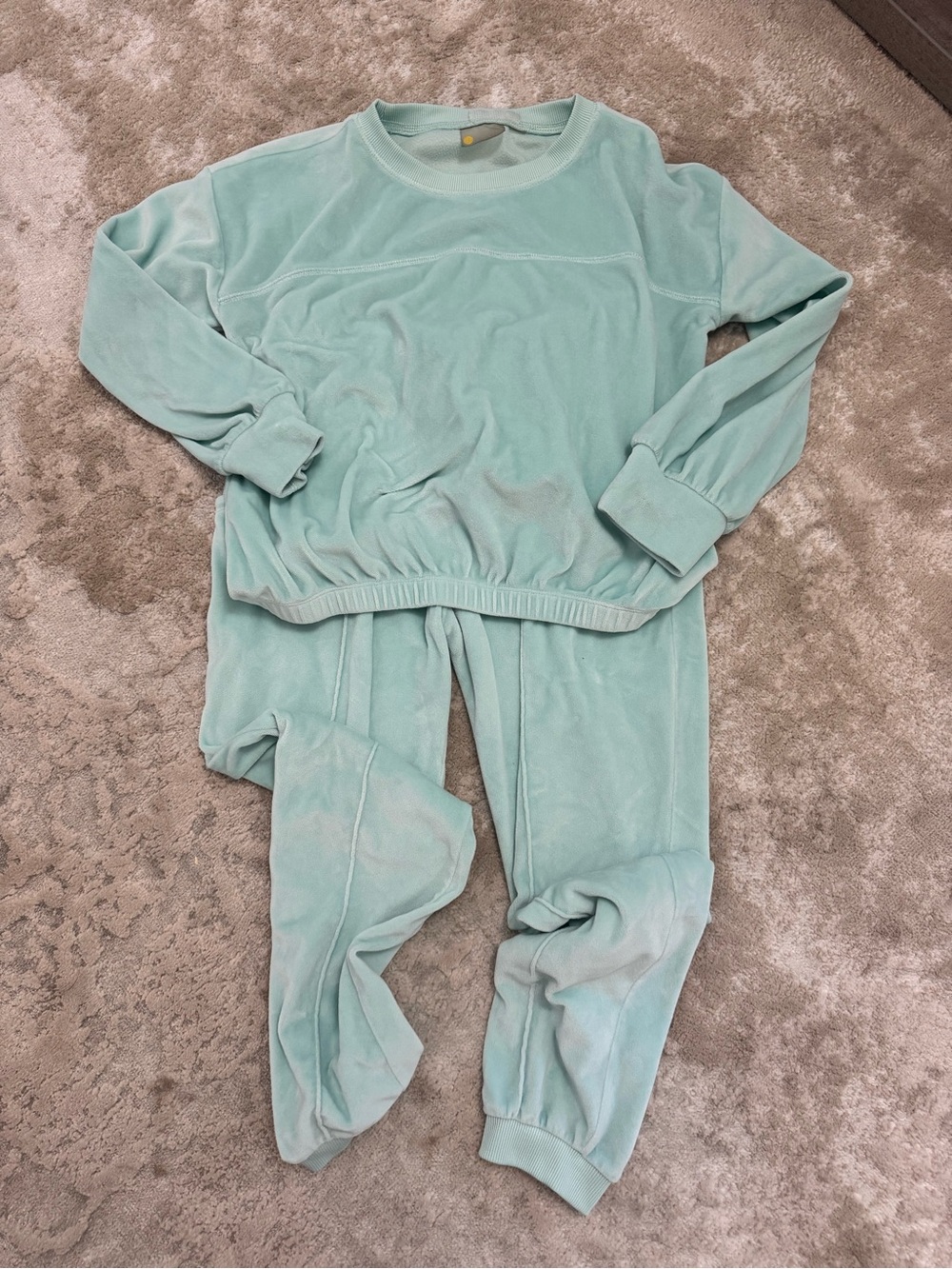 EUC Zella Velour Set - Mint
